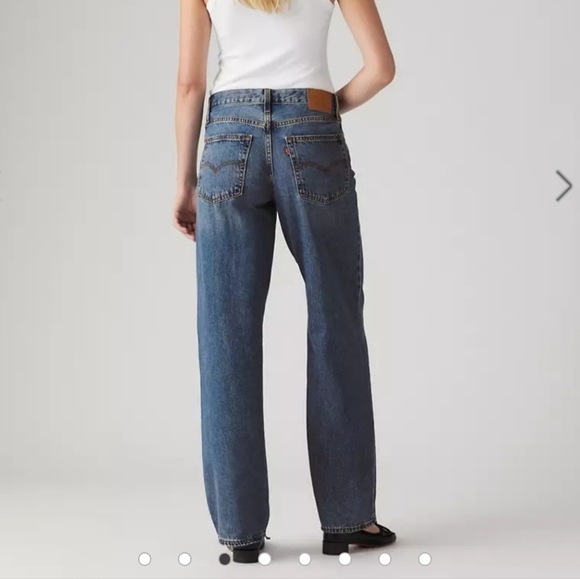 Levi's® Premium Baggy Dad Women Jeans Rigid Denim Size 23 Loose Fit 100% Cotton - Picture 3 of 10